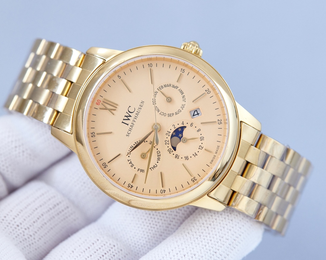 IWC- 9100 multifunctional imported mechanical movement CNC grinding process of the whole case