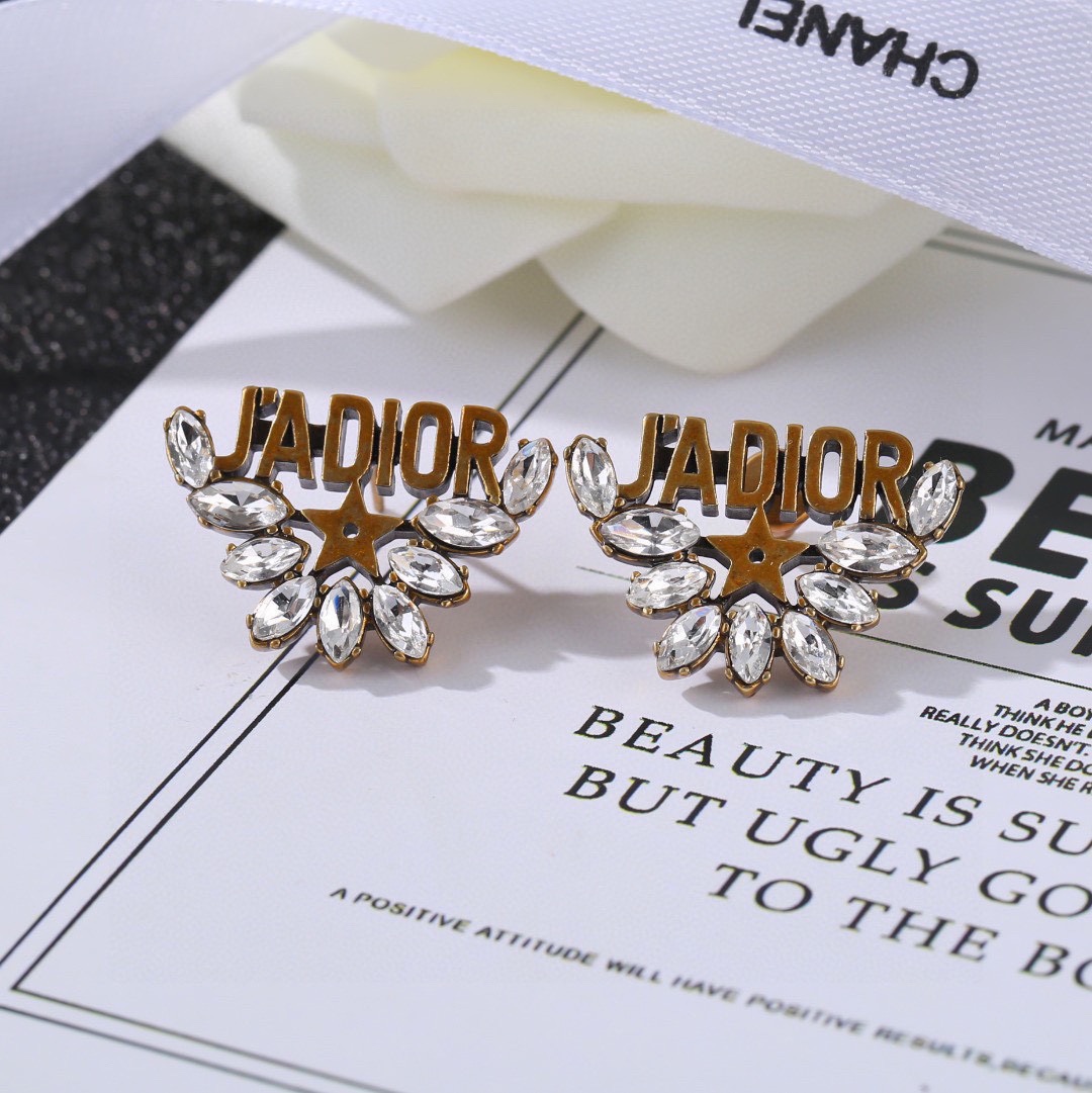 Dior stud earrings
