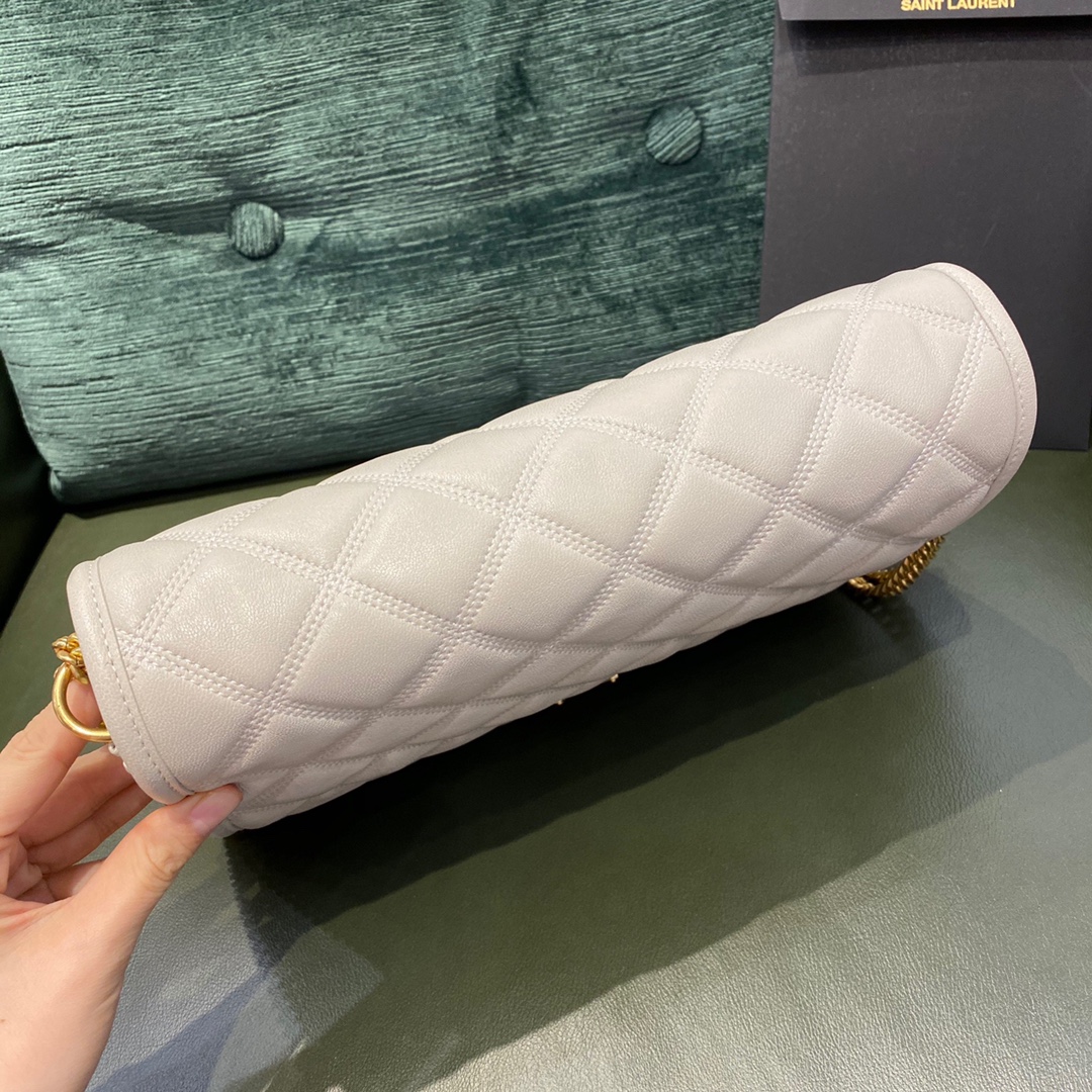 SAINT LAURENT 𝘽𝙀𝘾𝙆𝙔 𝟮𝟳𝙘𝙢 #579607 original leather.JD
