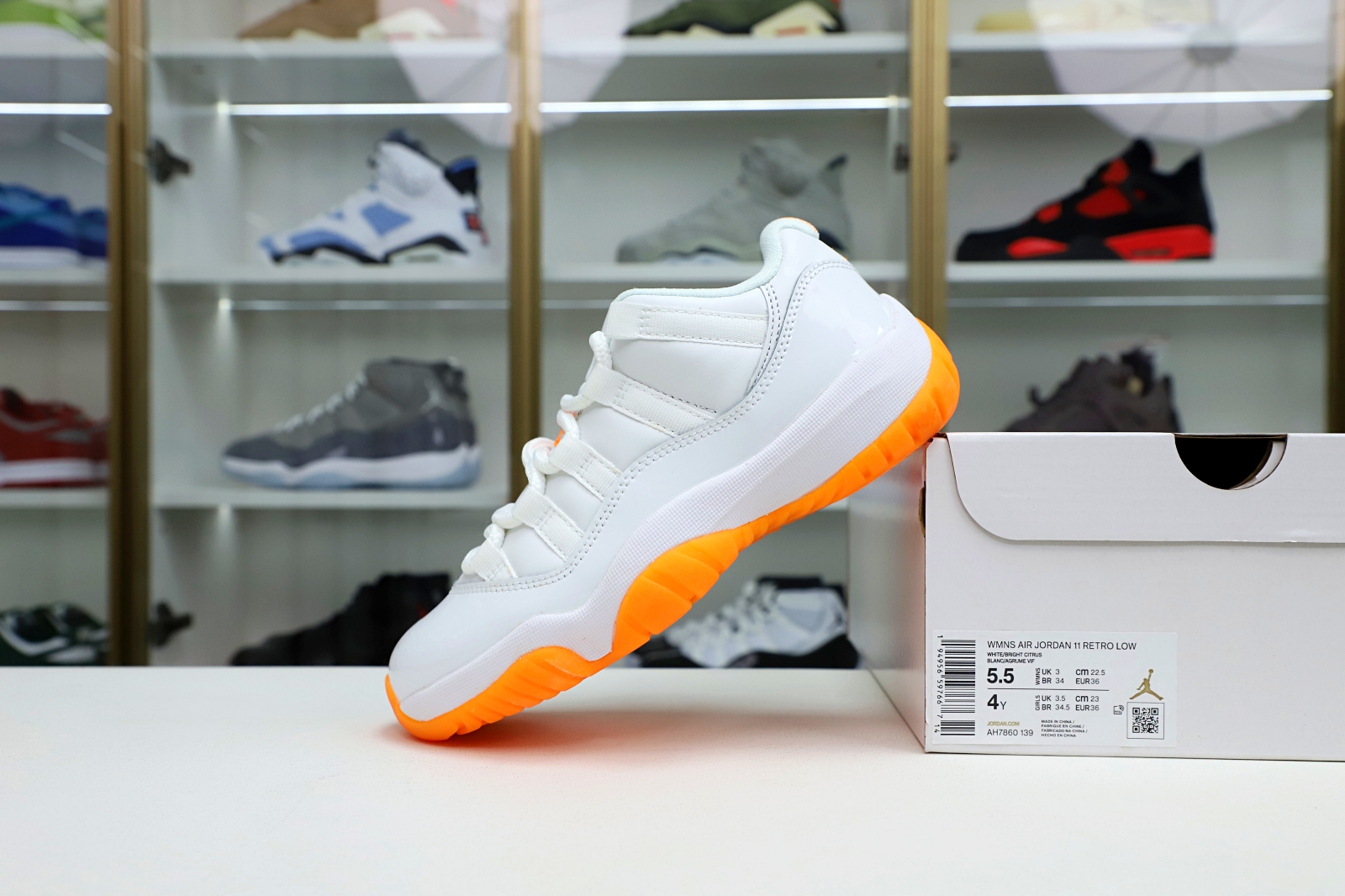 WMNS AIR JORDAN 11 RETRO LOW BRIGHT CITRUS