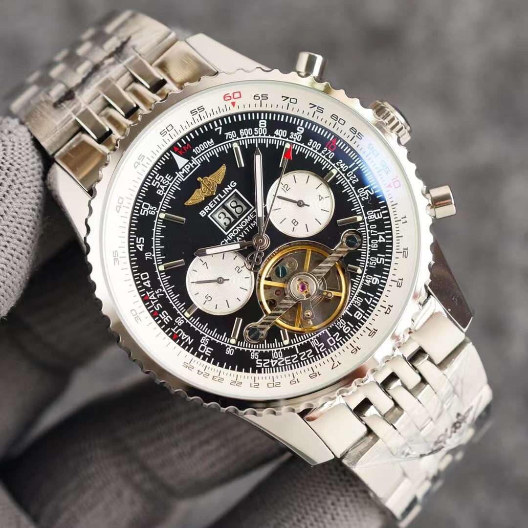 Breitling-Built-in automatic mechanical movement Classic men's watch 6 position flywheel