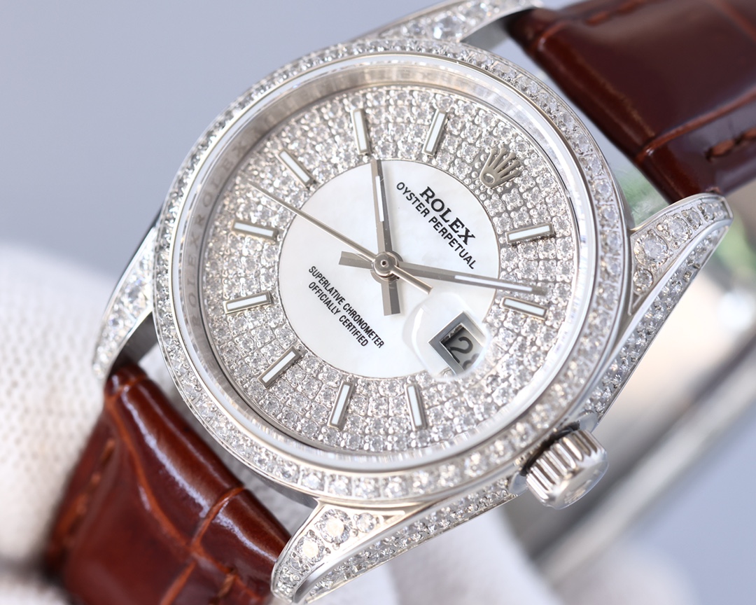 Rolex Full Diamond Journal Ladies