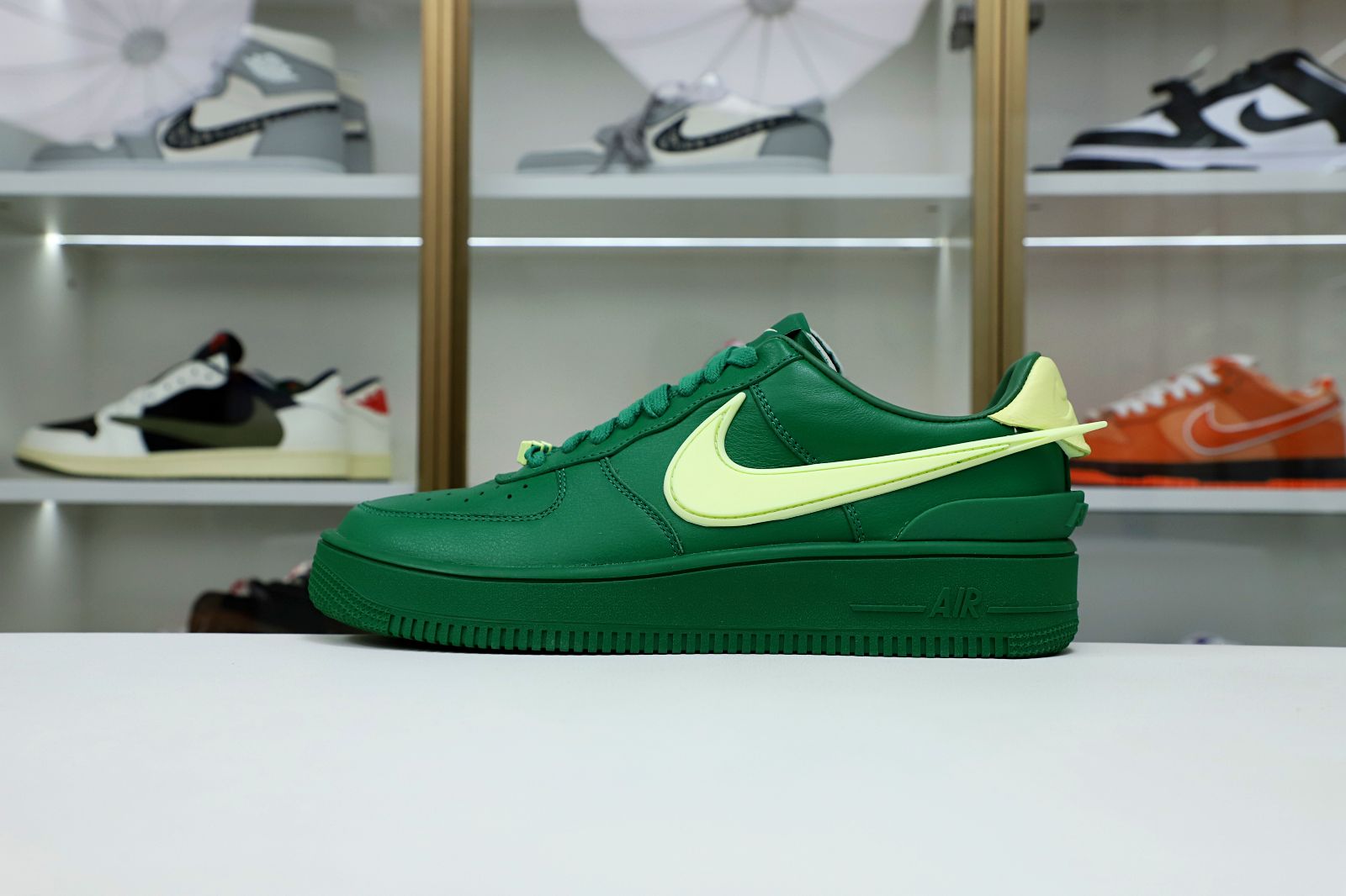 AMBUSH xNike Air Force1 Low Pine Green and Citron
