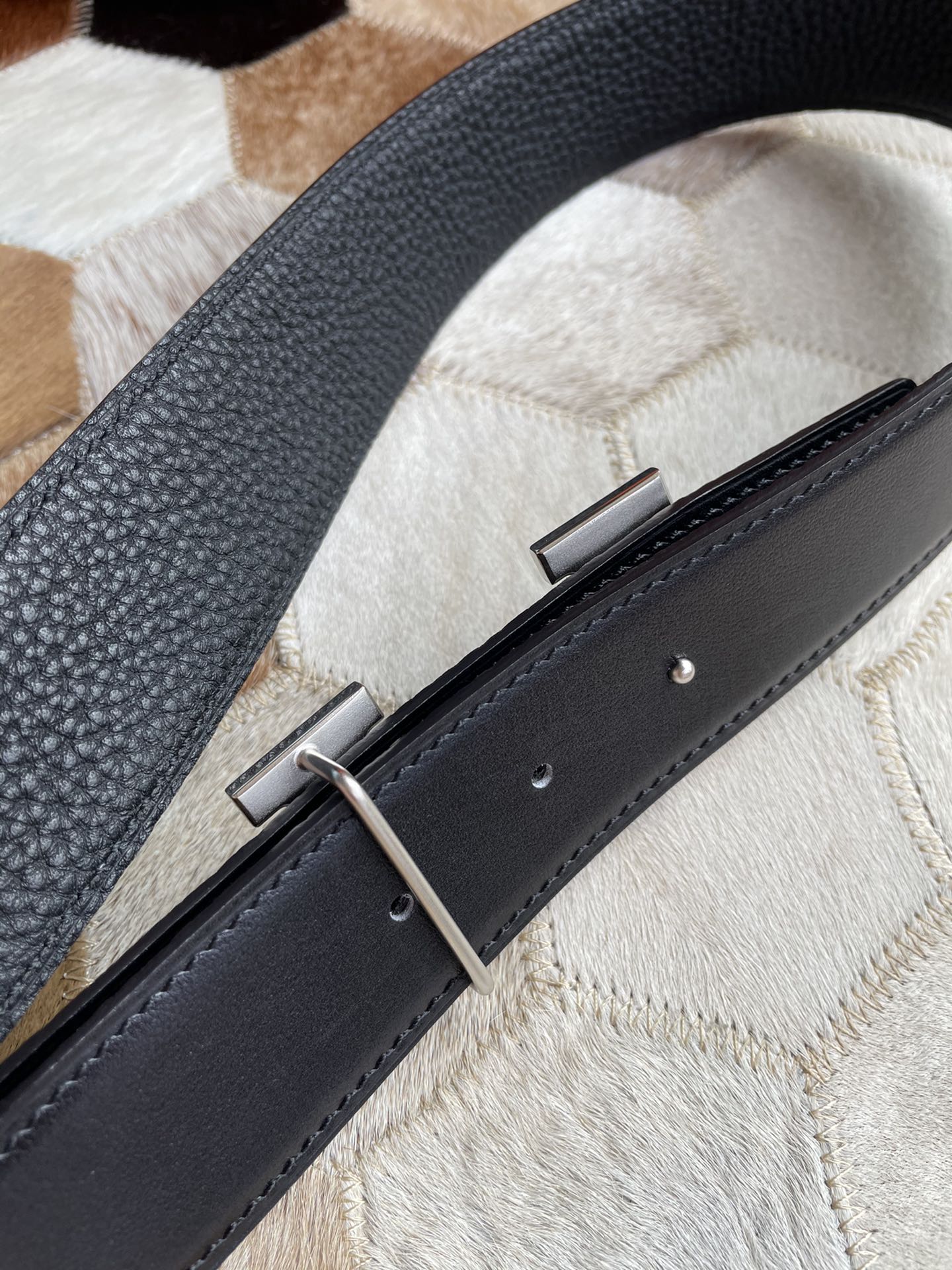 Hermes Men's Reversible Leather Belt
