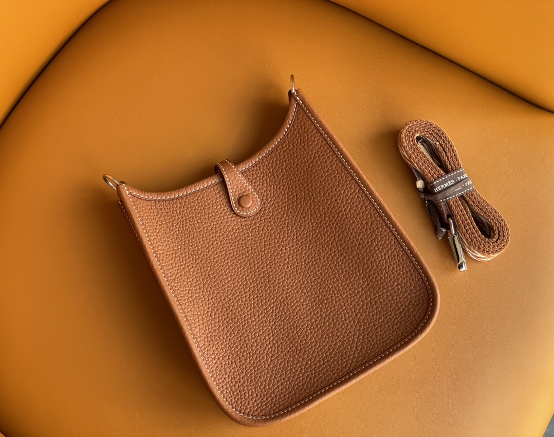 Mini Evelyn golden brown french tc leather