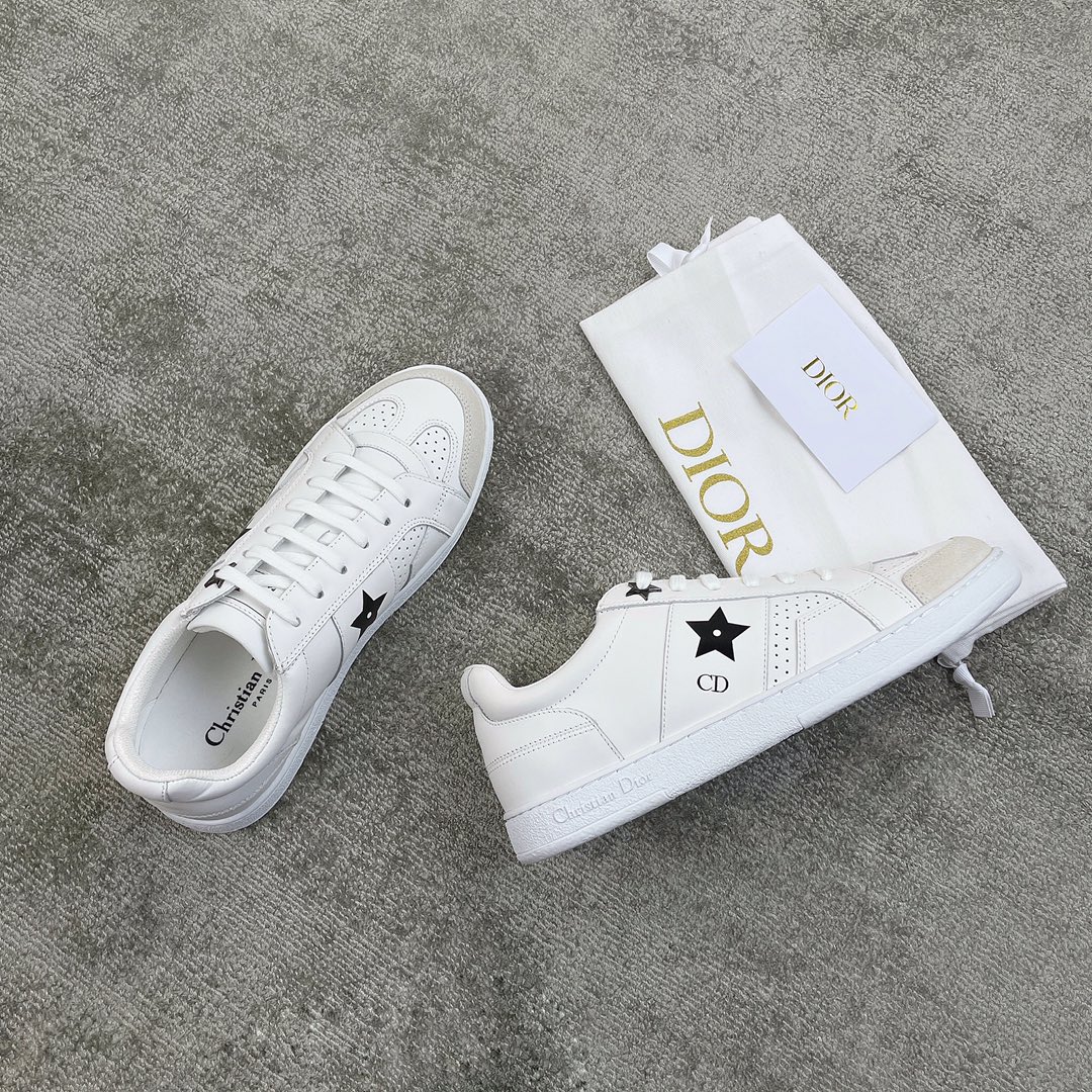 DIOR Star Women's Sneakers Calfskin White