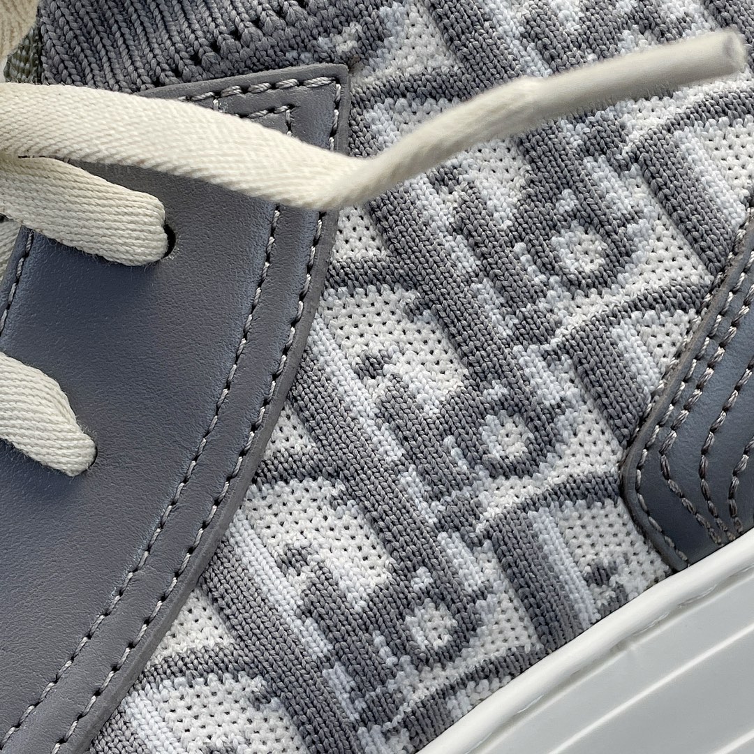 DIOR high top monogrammed shoes grey