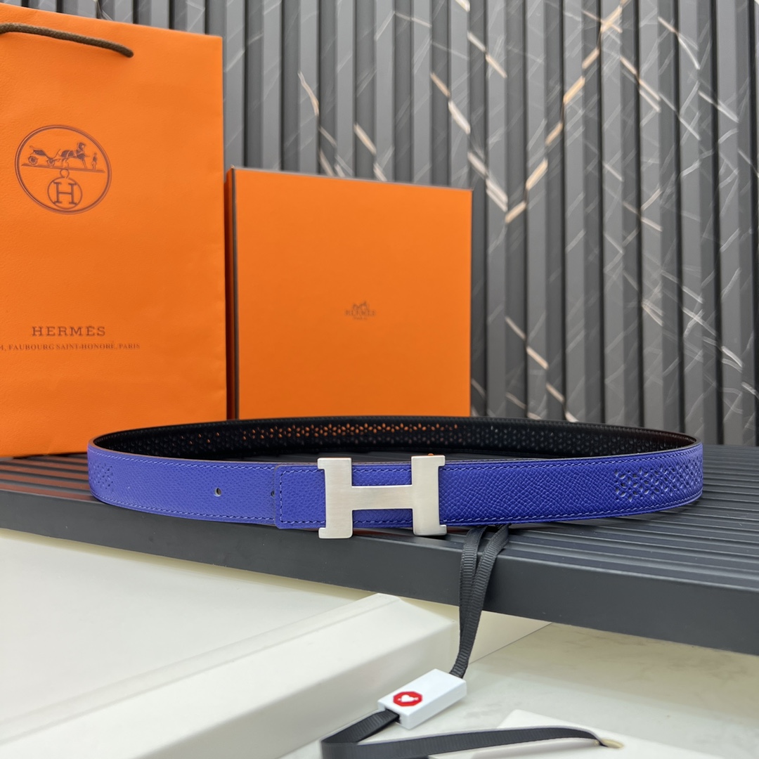 Hermes Reversible Belt in Swift and Epsom Calfskin