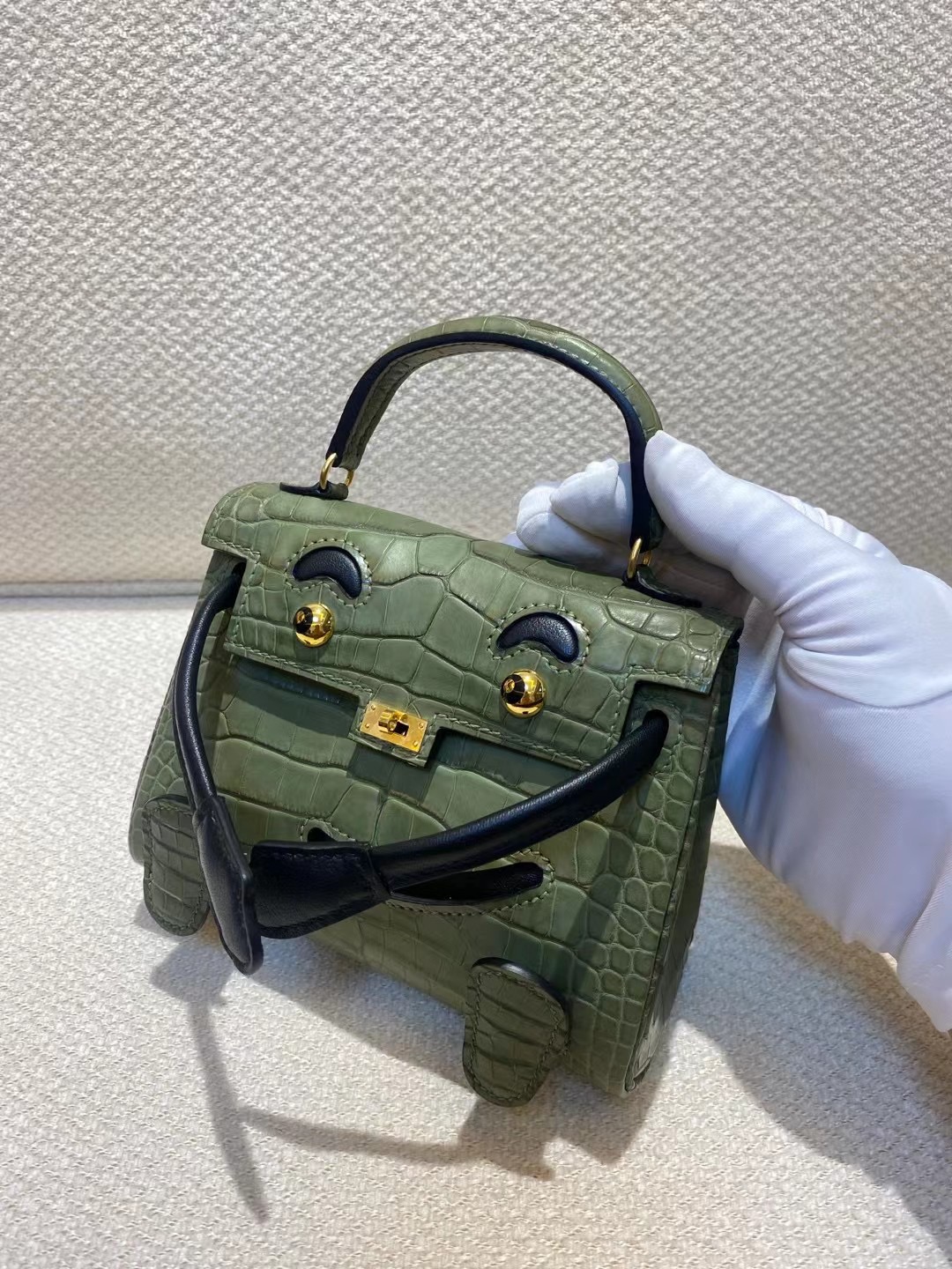 kelly doll  American crocodile top craftsmanship wax thread hand sewing