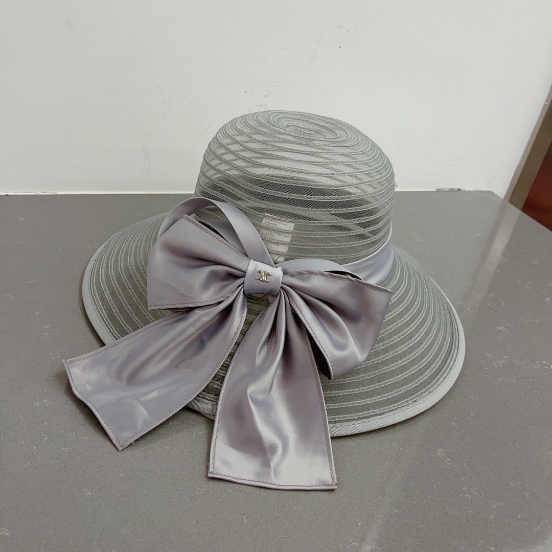 Celine organza new visor hat