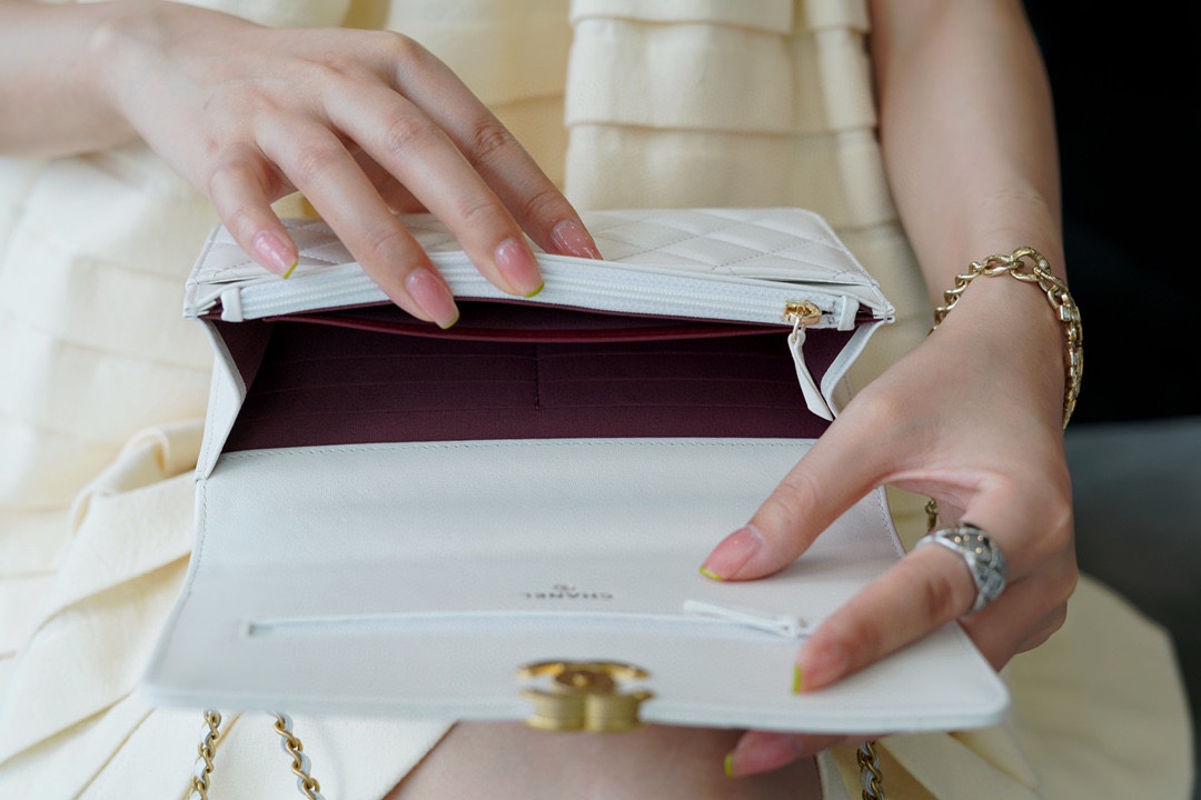 𝗖𝗛𝗔𝗘𝗡𝗟✦ Advanced Handcraft Workshop Double Gold Beads 𝒘𝒐𝒄 White👰