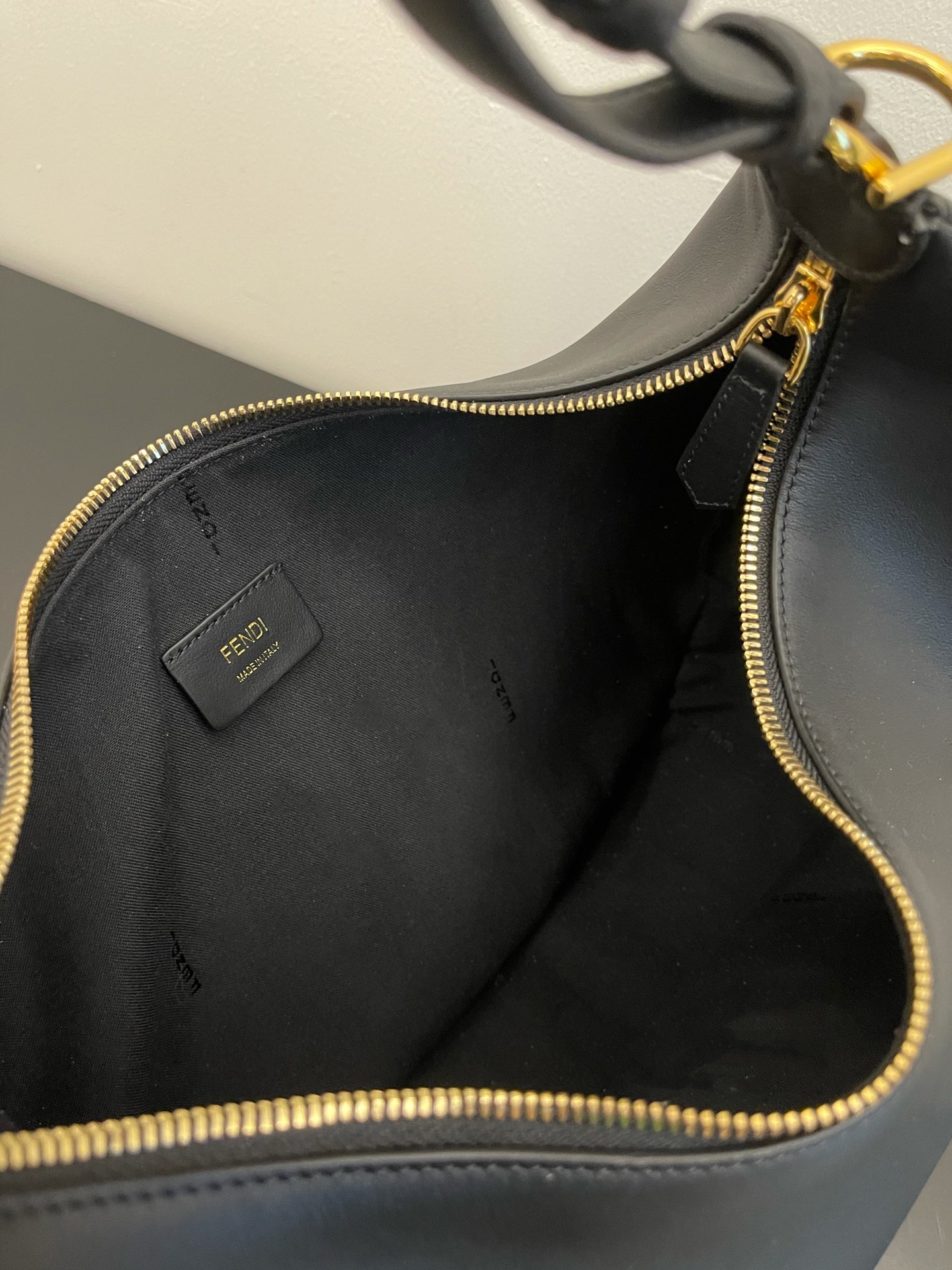 FENDI praphy underarm bag large black