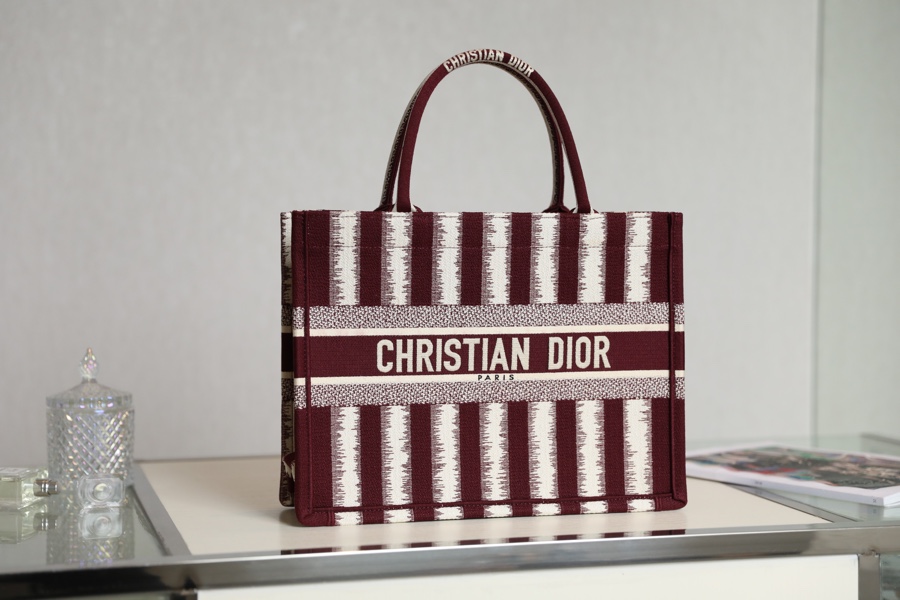 DIOR TOTE striped shopping bag
