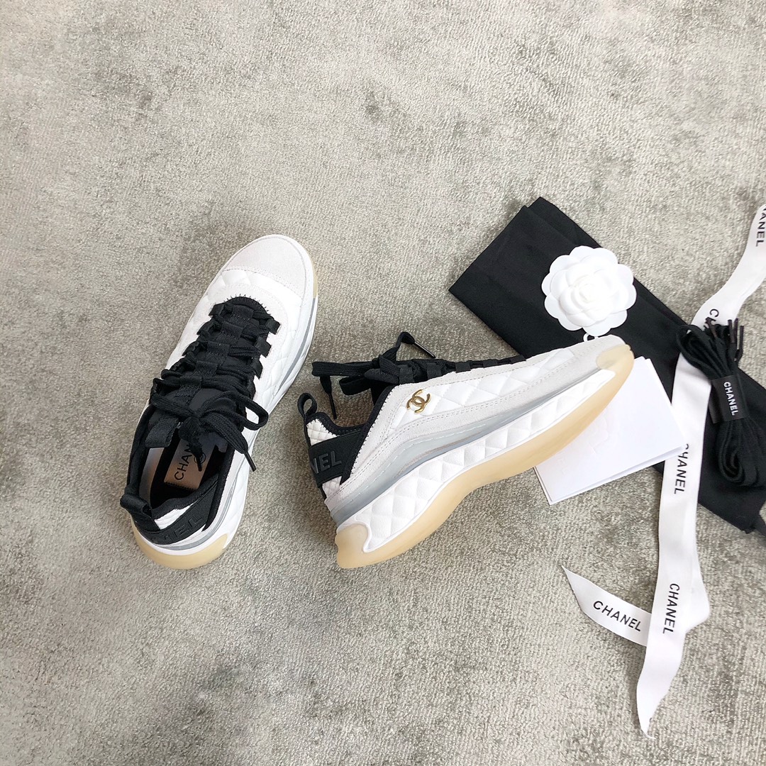CHANEL sneakers classic small incense sneakers cowhide sheepskin leather genuine leather sole