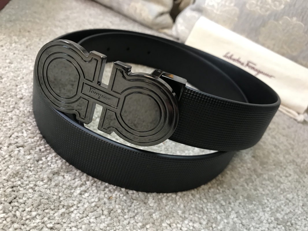 FERRAGAMO original single parallel imports double-sided Italian imported leather