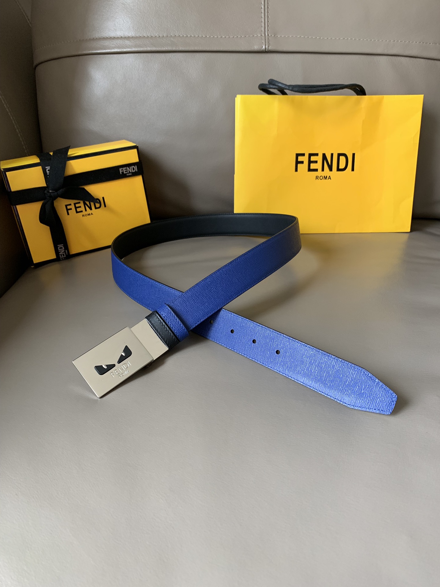 FENDI casual reversible belt