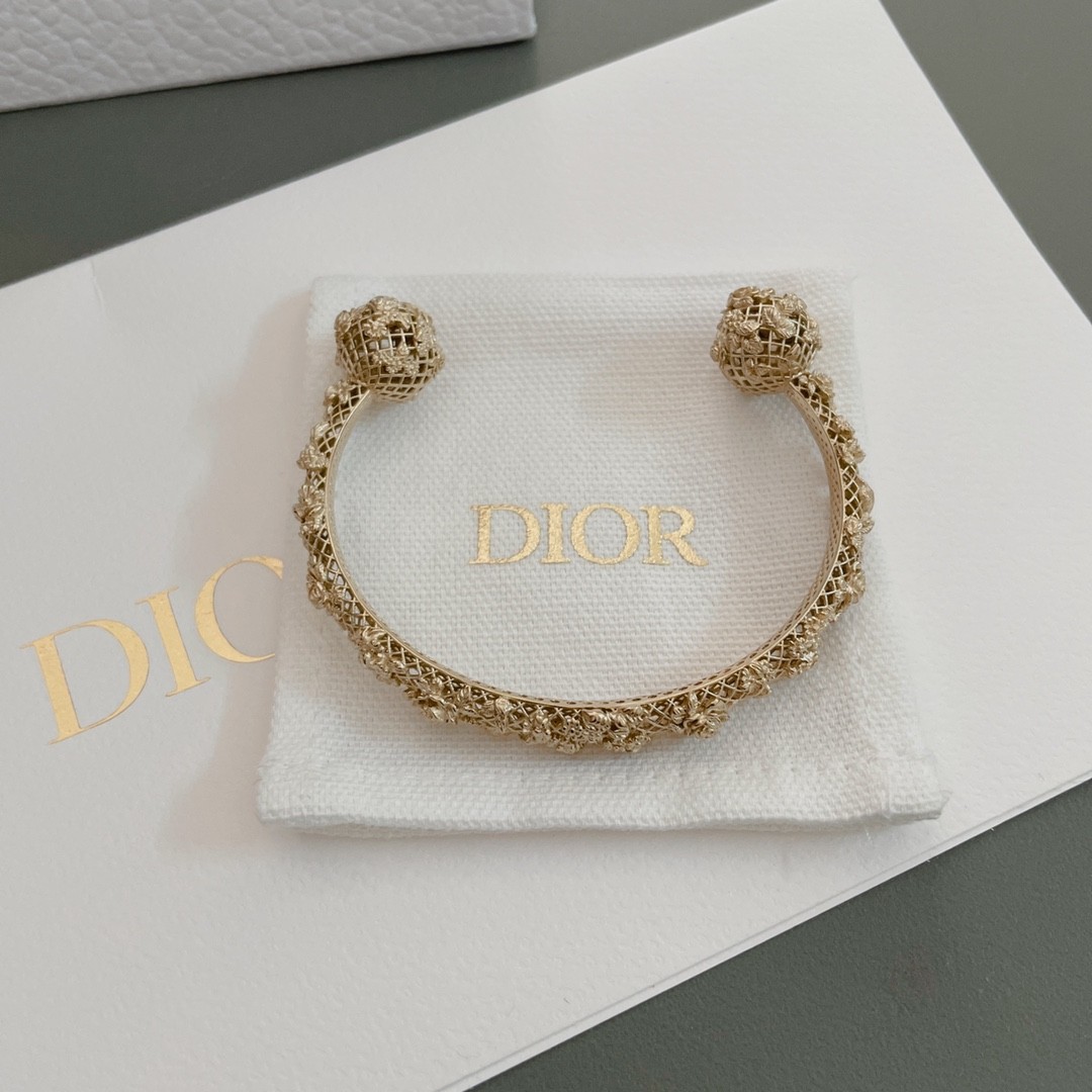 Dior cutout open bracelet