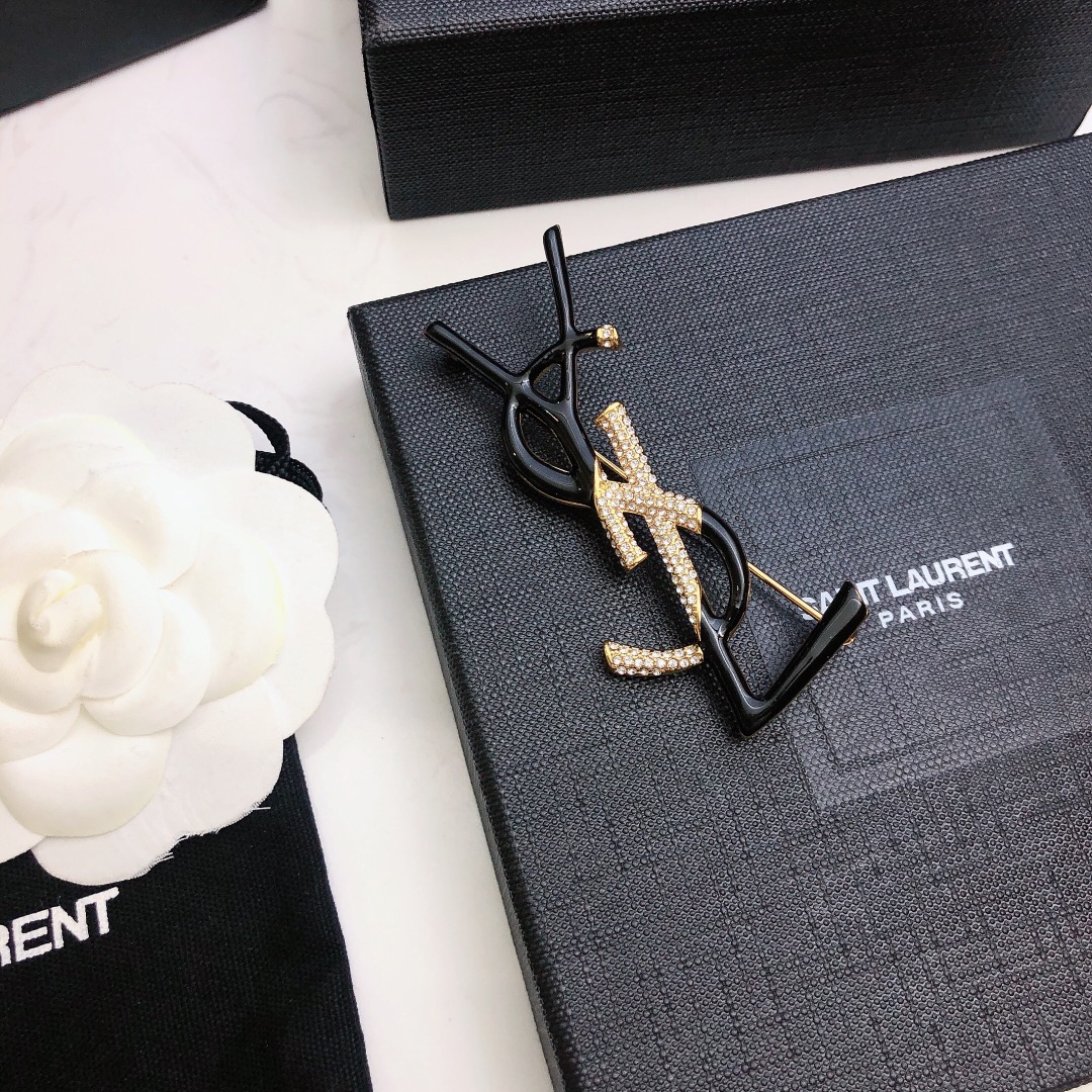 Saint Laurent YSL brooch