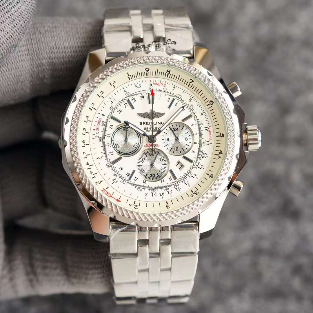 Breitling - Aviation Timepiece Collection Genuine leather strap Japanese imported multifunctional quartz movement