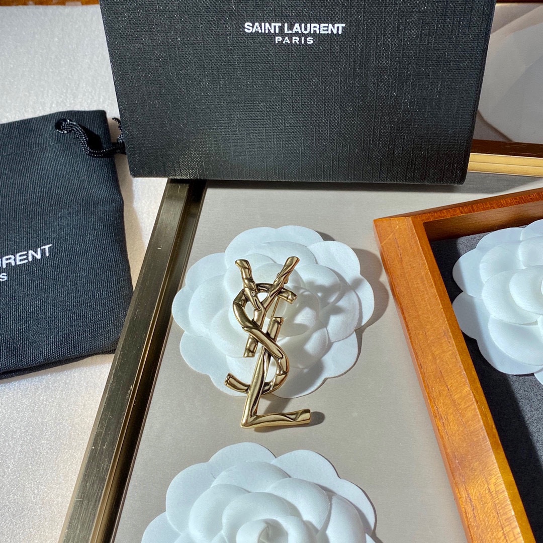 Saint Laurent YSL brooch