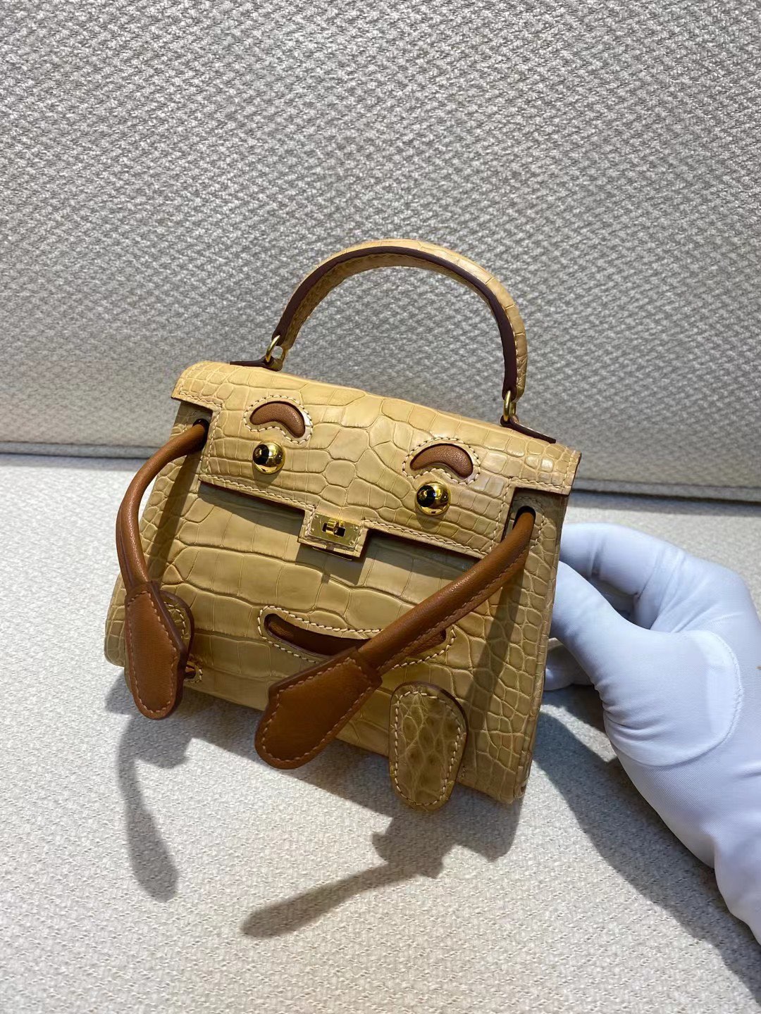 kelly doll  American crocodile top craftsmanship wax thread hand sewing