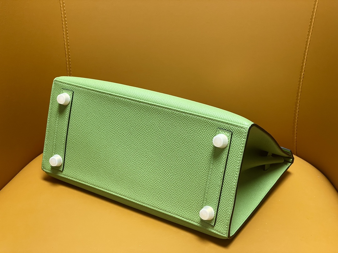 Bk25 outer seam 3i avocado green epsom gold buckle