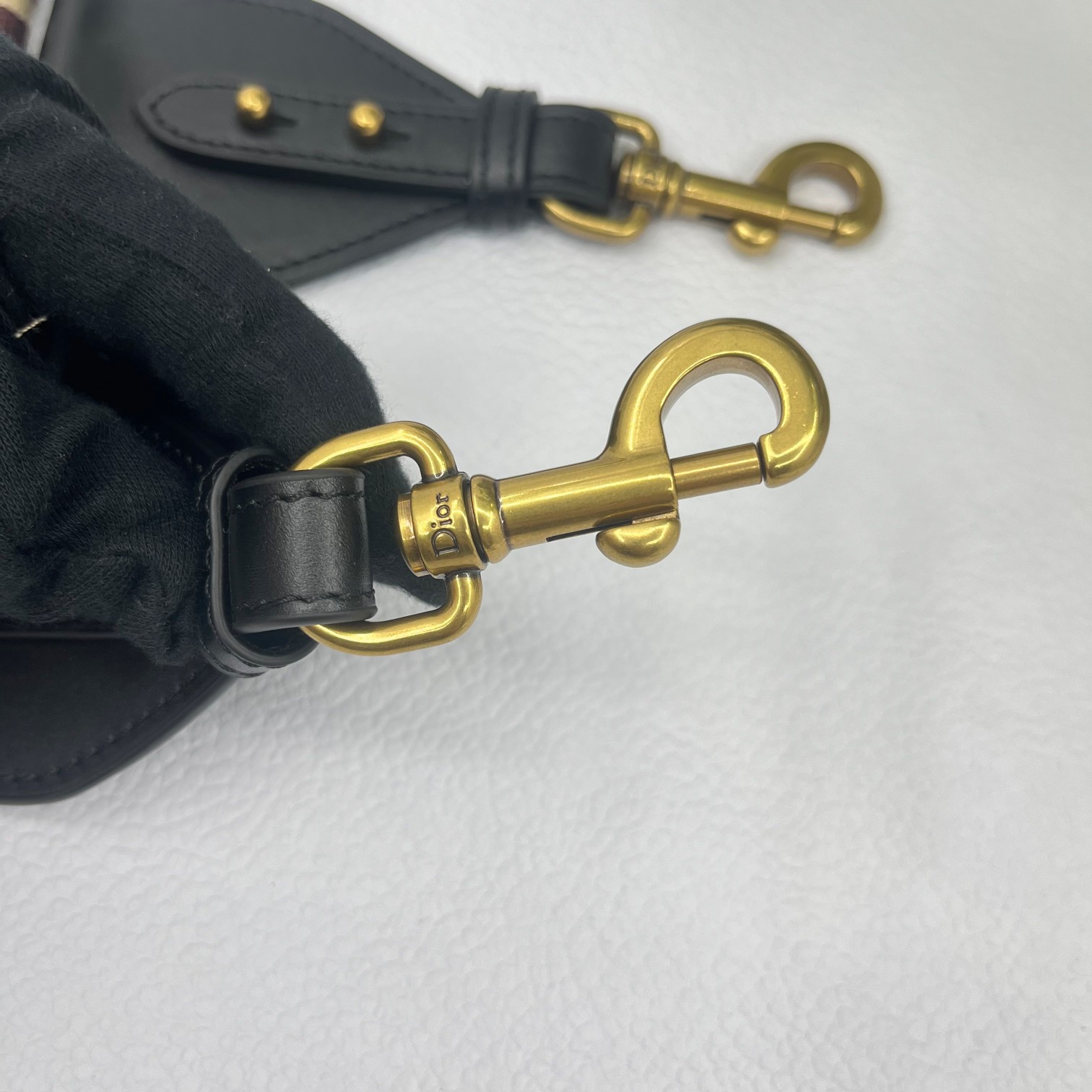 Dior Burgundy Letter Shoulder Strap