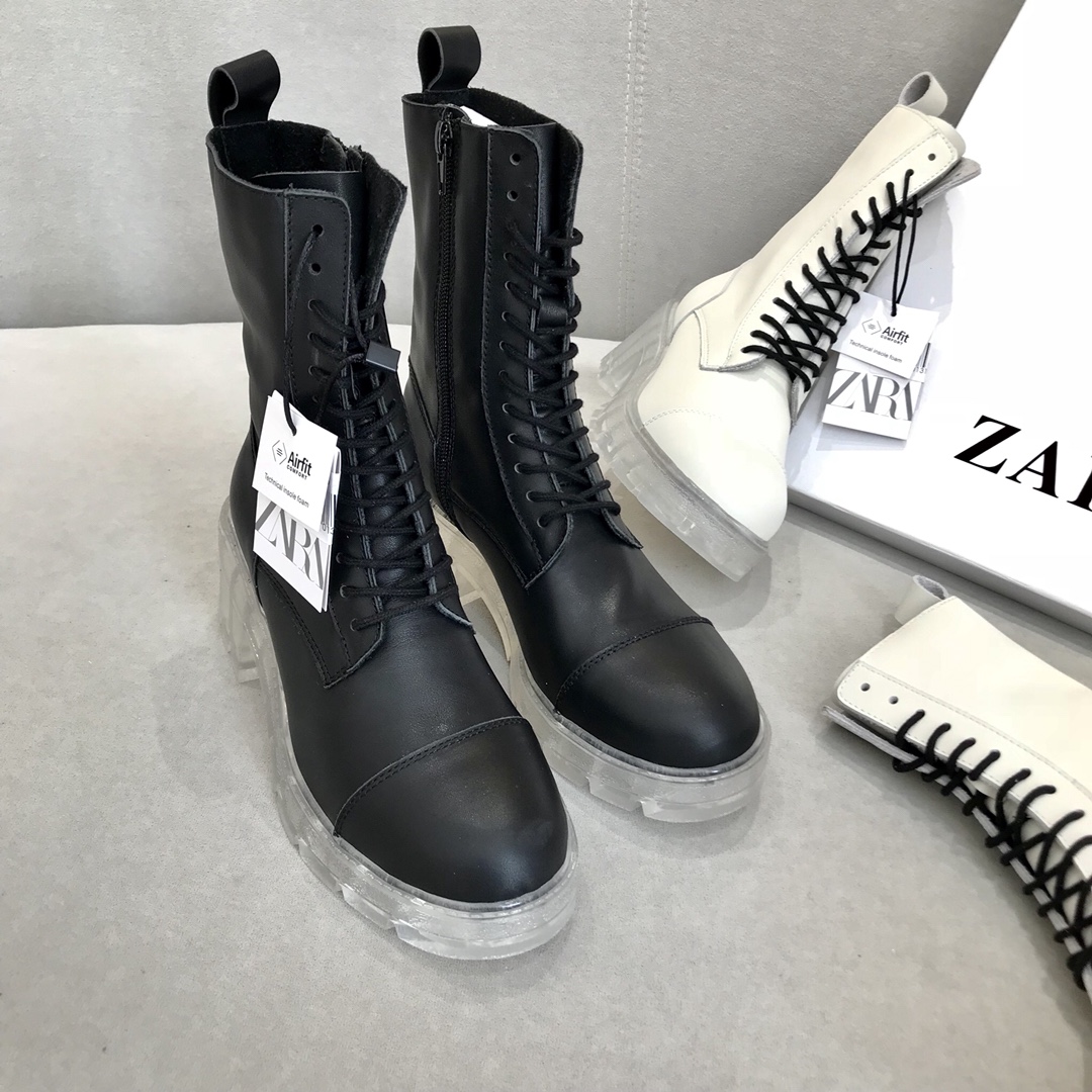 ZARA imported cowhide single-layer lining Martin boots