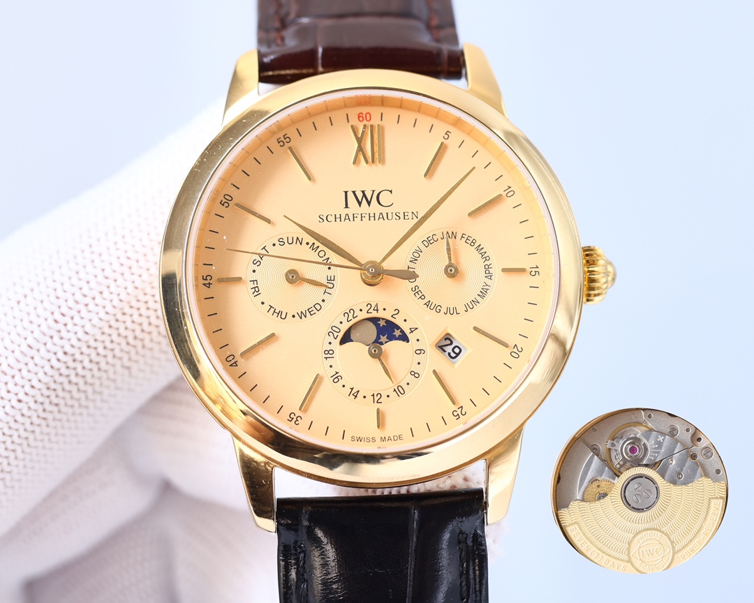 IWC- The highest version of the Portofino Multifunction Automatic with CNC grinding