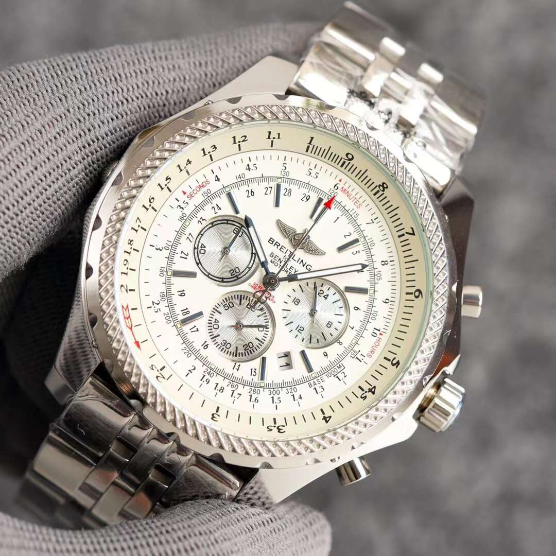 Breitling - Aviation Timepiece Collection Genuine leather strap Japanese imported multifunctional quartz movement