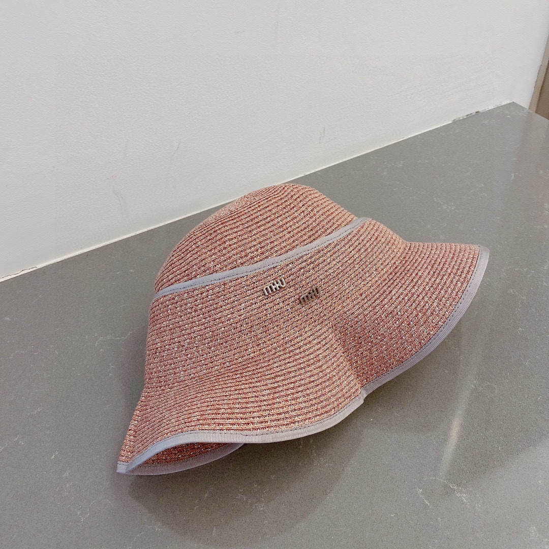 MIU MIU summer new straw hats, sun hats