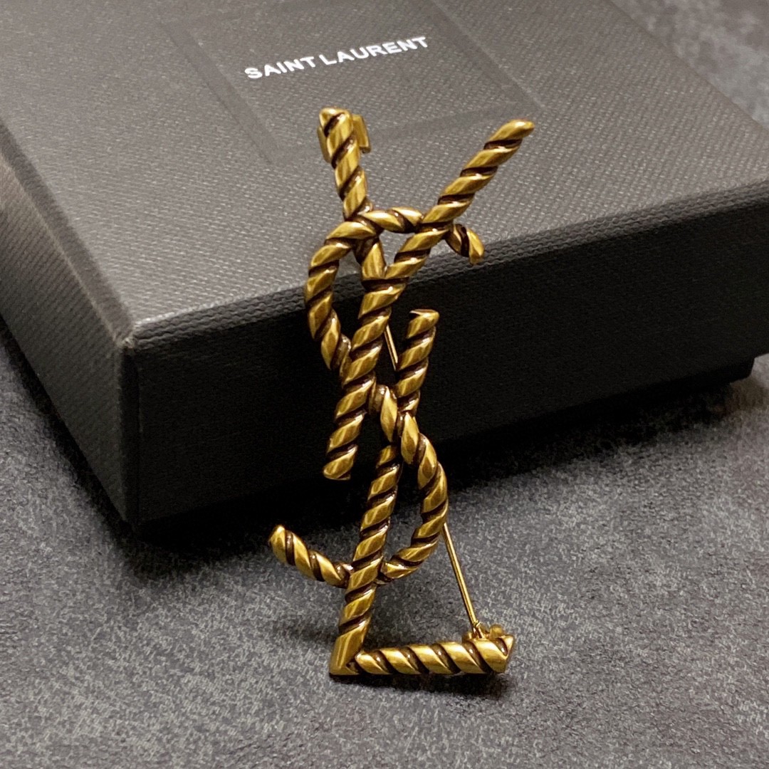 Saint Laurent YSL brooch