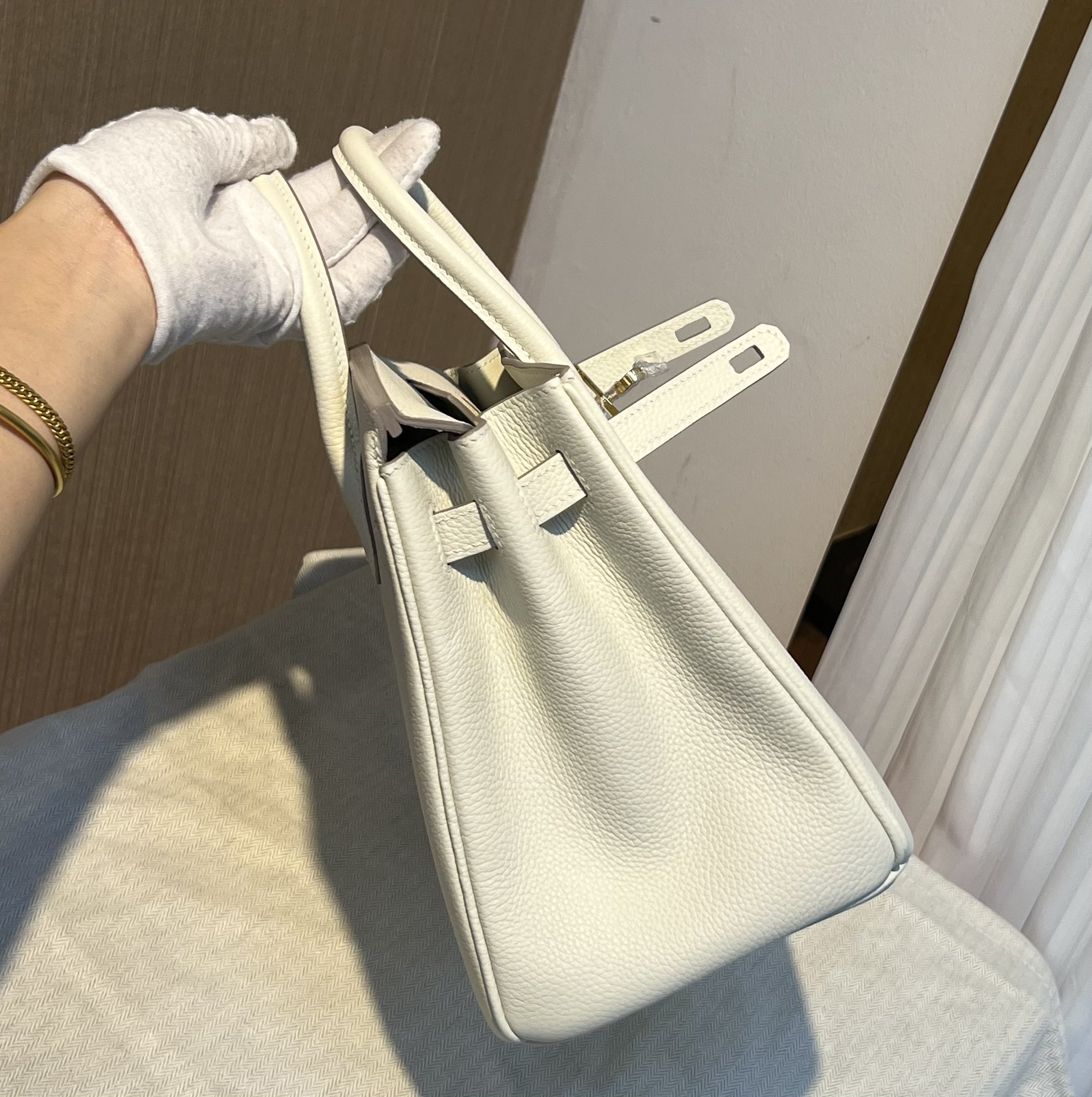 birkin25 import togo mushroom white gold buckle silver buckle all handmade