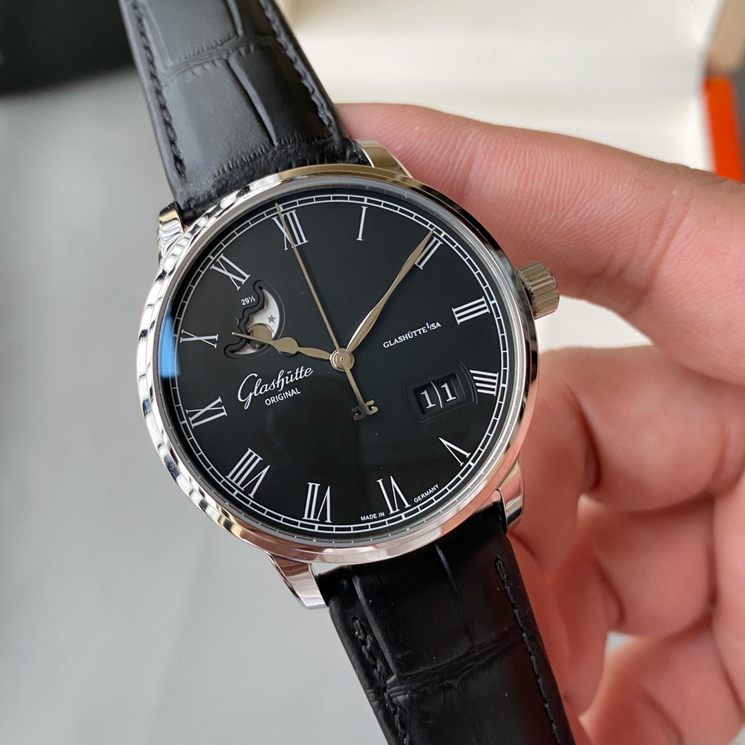 Glashütte V9 Glashütte Original Councillor 1-36-04 model original open copy