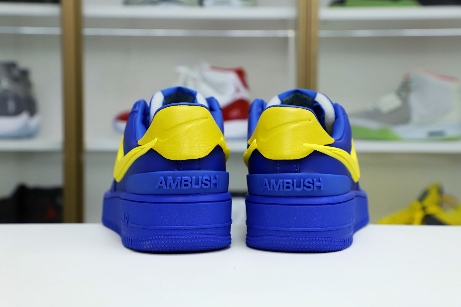 AMBUSH xNike Air Force1LoW GameRoya and Vivid Sulfur