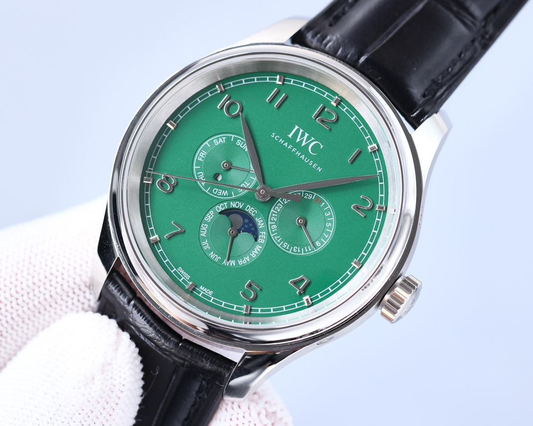 IWC- Portuguese Collection German CNC machine open molded case and strap 82650 movement copy