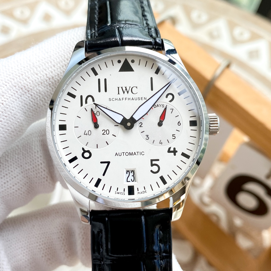 IWC- Las Vegas Roulette Top 316 stainless steel case strap with mineral super mirror