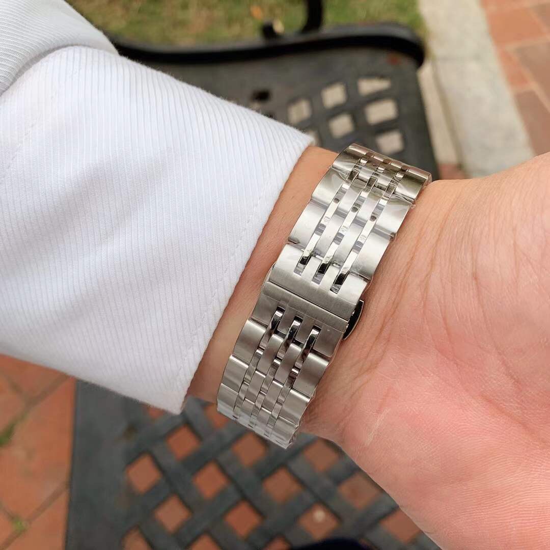 IWC- Vanguard - Men's Watch Mechanical Automatic Movement Mineralized Glass 316L Stainless Steel Case