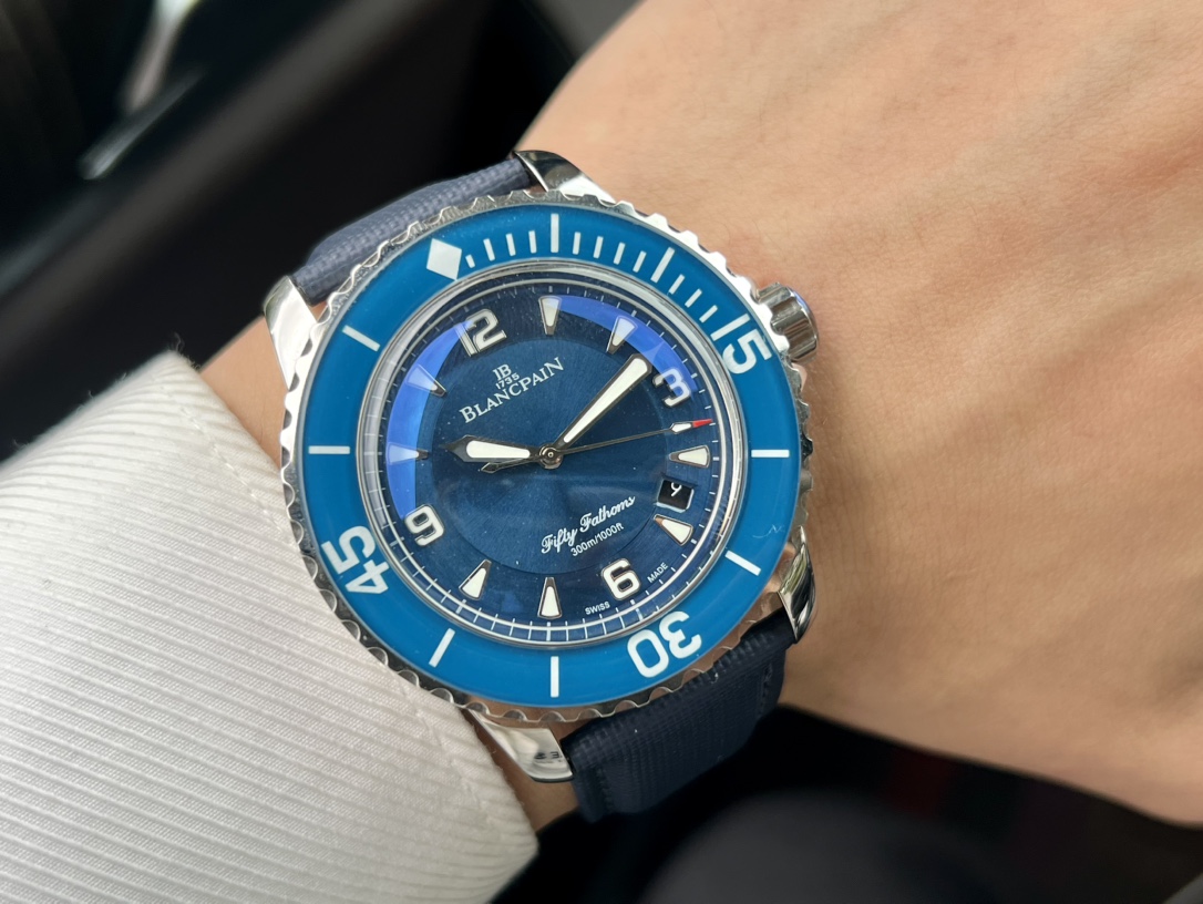 Blancpain-Tw Manufacture Blancpain Fifty Fathoms 16 stainless steel metal case with sapphire bezel mirror