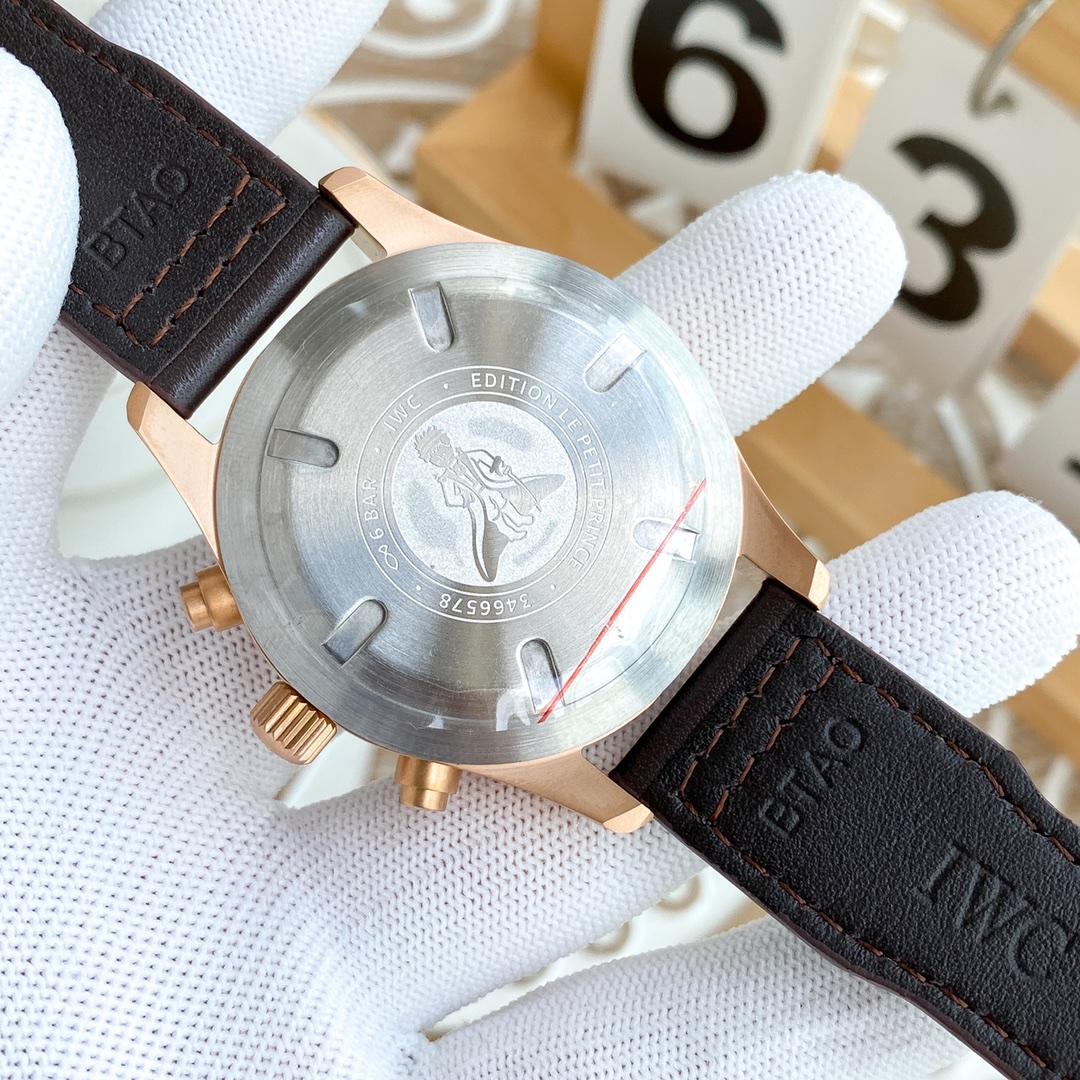 IWC- Fine men's watches Fully automatic mechanical movement, top 316 steel case and strap