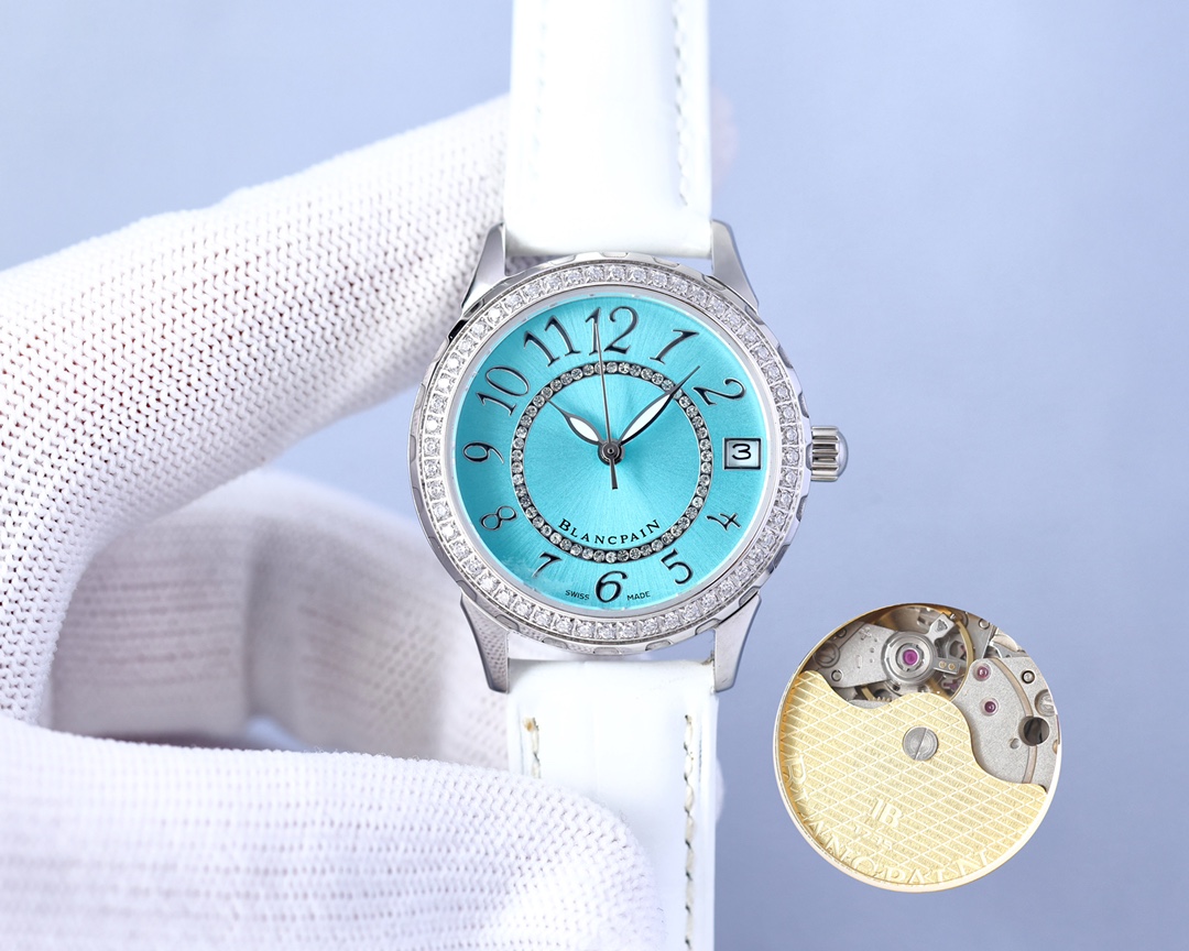 Blancpain - Fashion Women's Watch Night Time Super Luminous High-end Mother-of-Pearl Dial