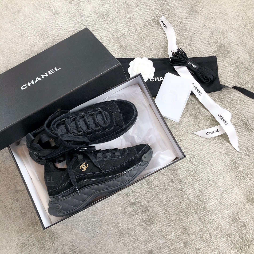 CHANEL sneakers classic small incense sneakers cowhide sheepskin leather genuine leather sole
