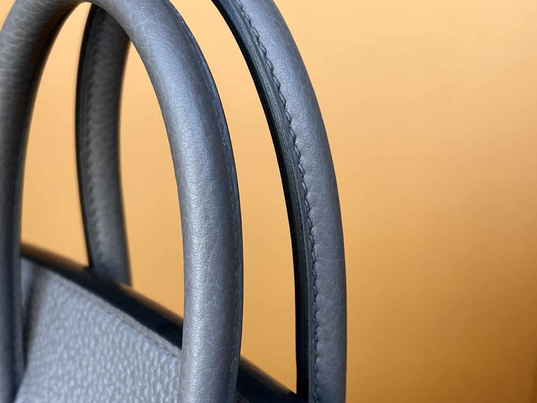 Birkin 25/30 Tin ware Grey togo rose Gold buckle