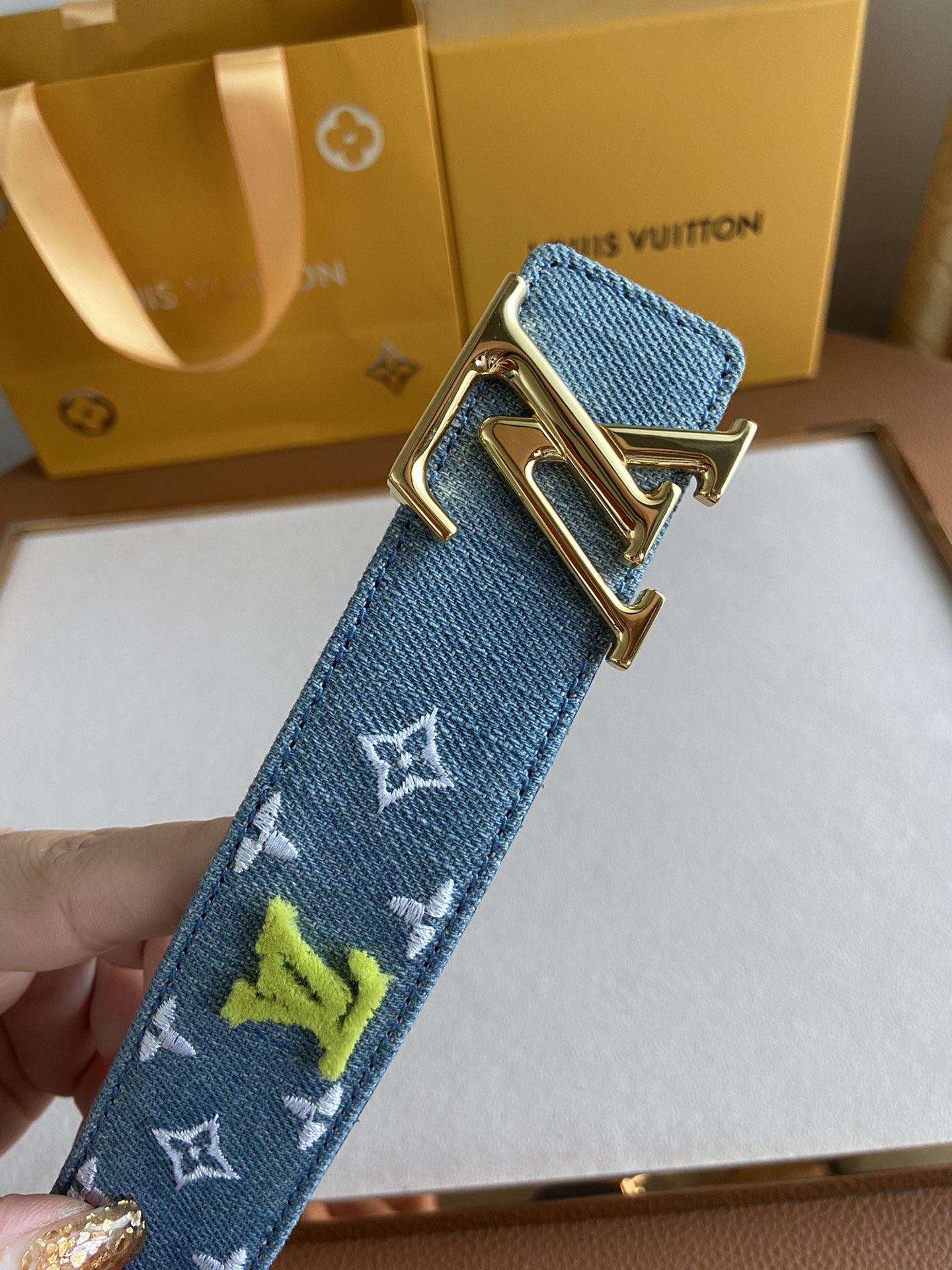 LOUIS VUITTO Optic Reversible Belt