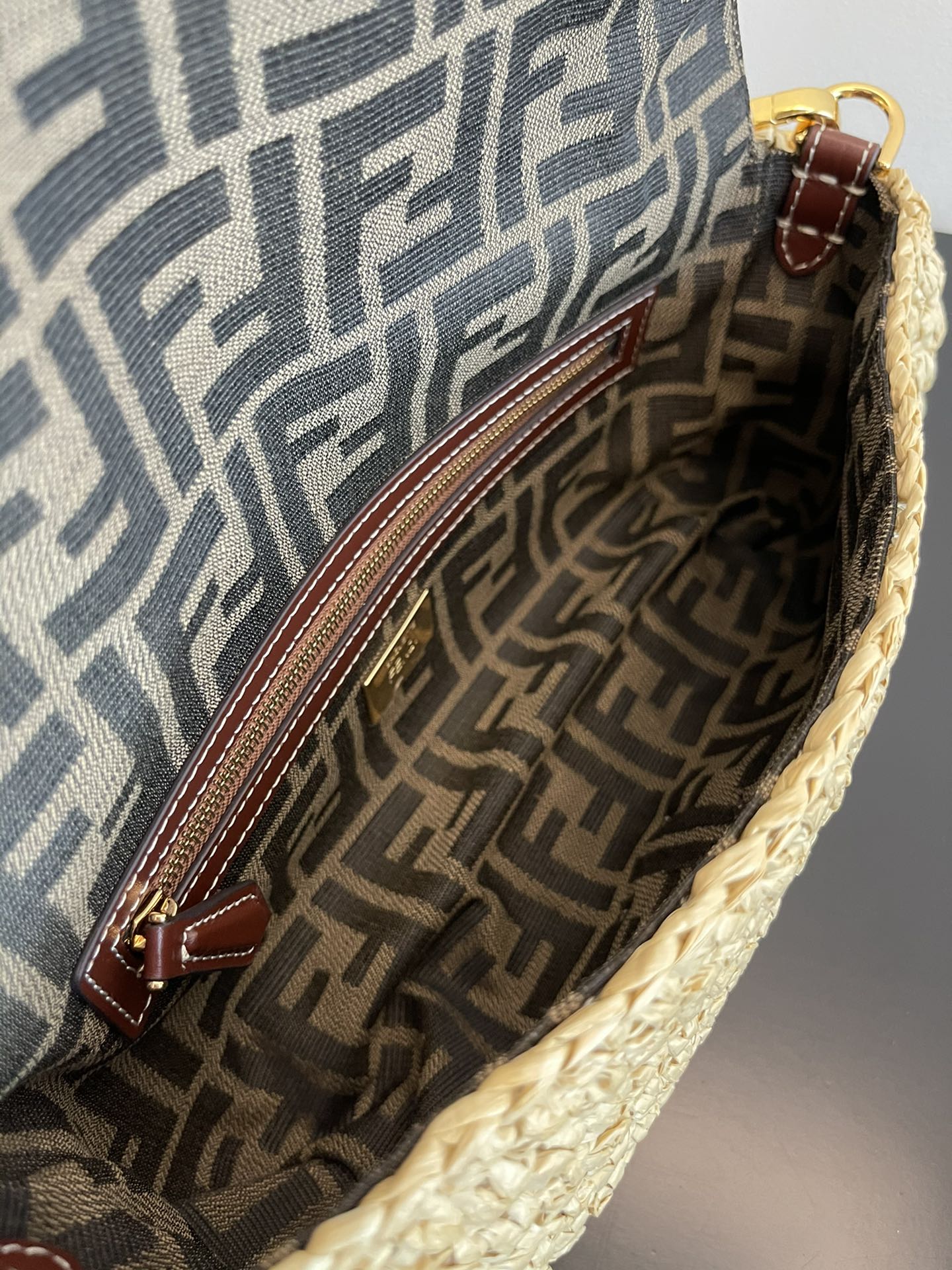FENDI Baguette straw baguette