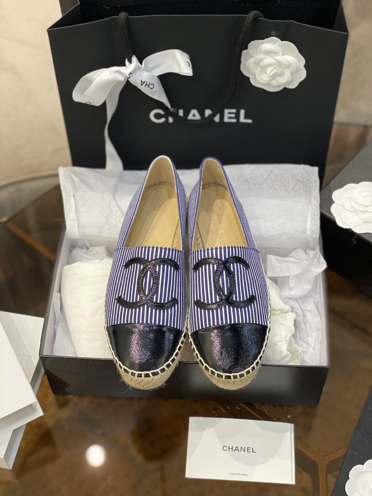 CHANEL fisherman shoes Chanel classic version of the original injection of rubber translucent rubber original color hemp sole