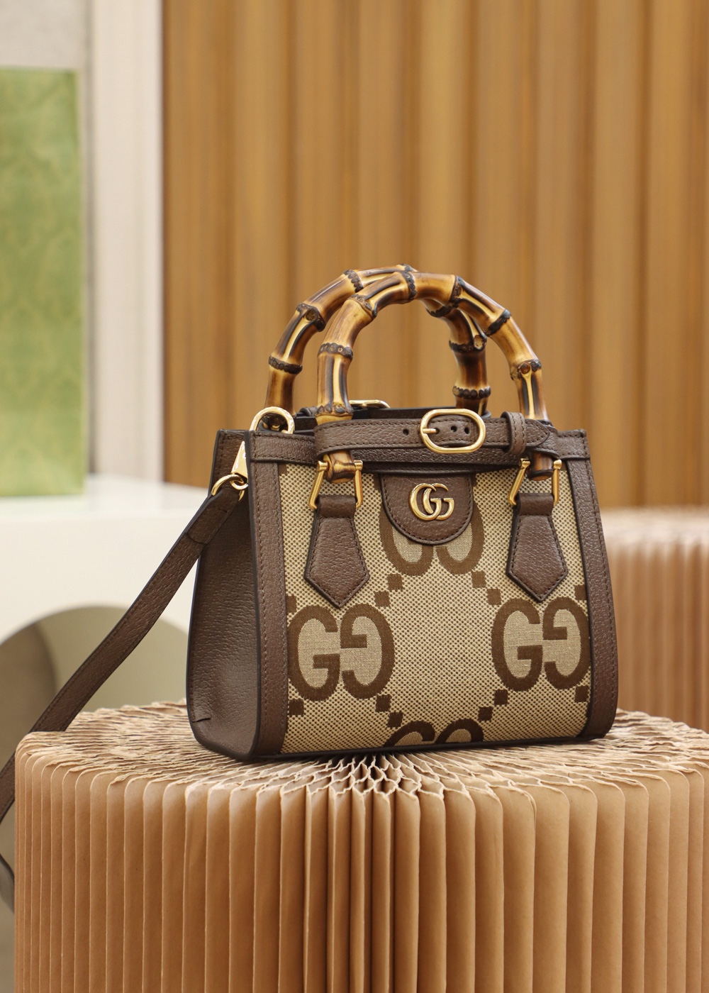 GUCCI 𝐃𝐢𝐚𝐧𝐚 𝐓𝐨𝐭𝐞 Retro King Fried Bamboo Festival #655661