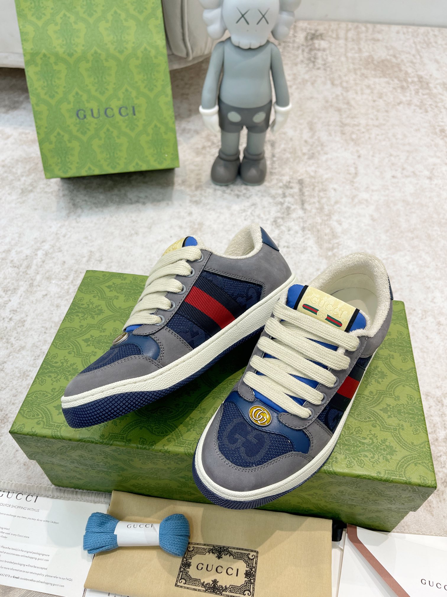 Gucci new upgraded small dirty shoes couple models