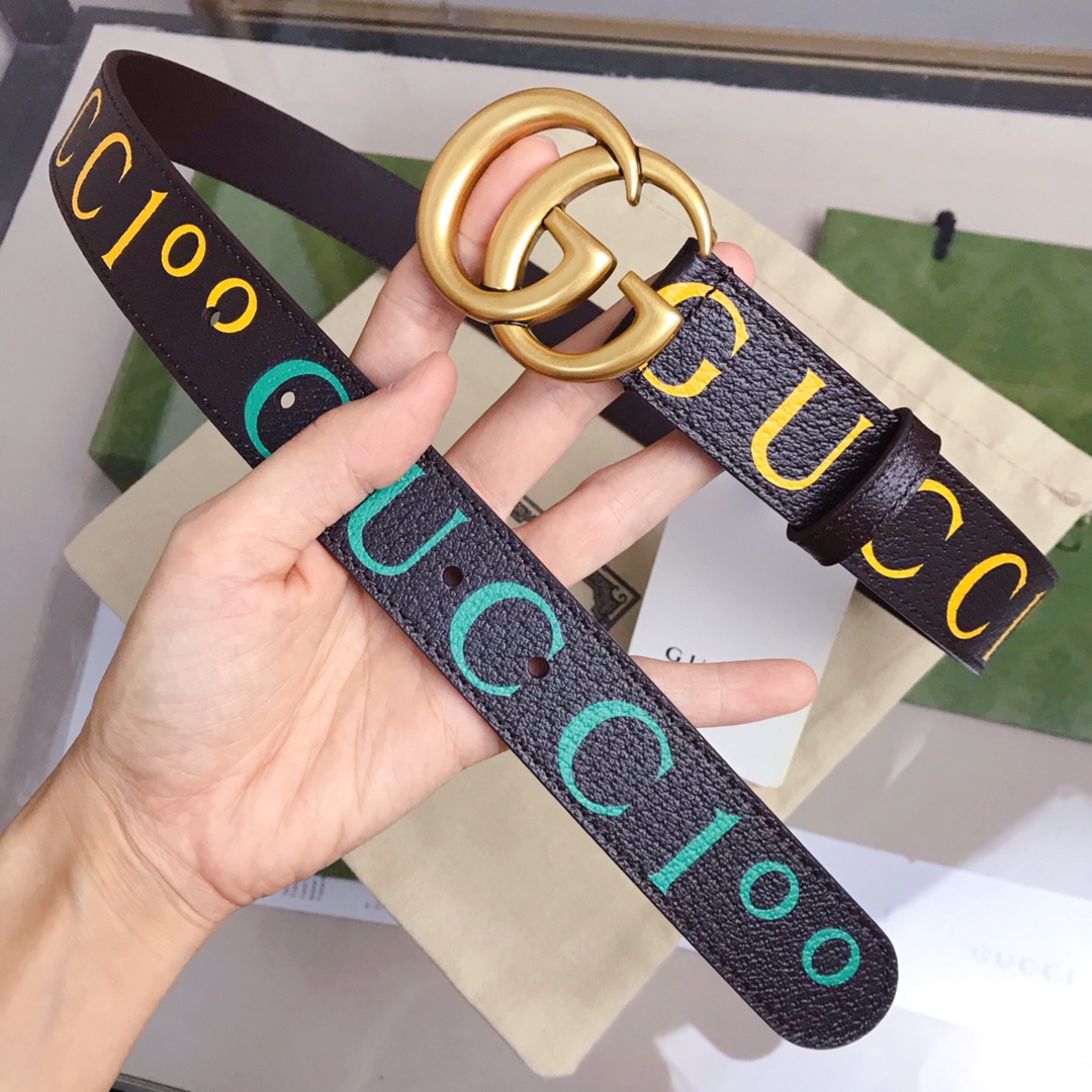 GUCCI 100th Anniversary Special Series Double G Buckle Belt