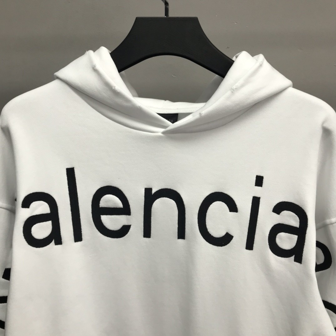 Balenciaga lettered hooded sweatshirt